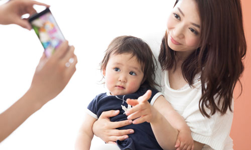 プロ気分でパパママキッズ撮影